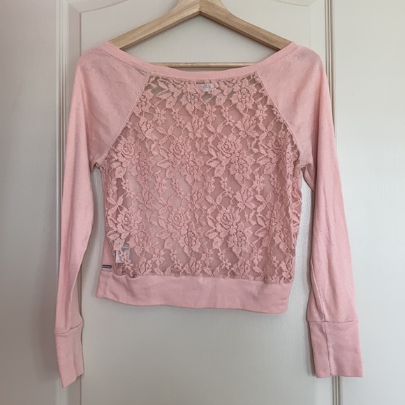 Pink Garage Long Sleeve w/ Lace Back - Picture 2 of 5